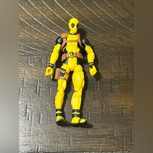Marvel Legends 3.75” Deadpool Rainbow Yellow Suit Action Figure Hasbro Loose